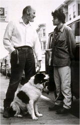com Gregory Corso em 1969 - foto de Ann Charters